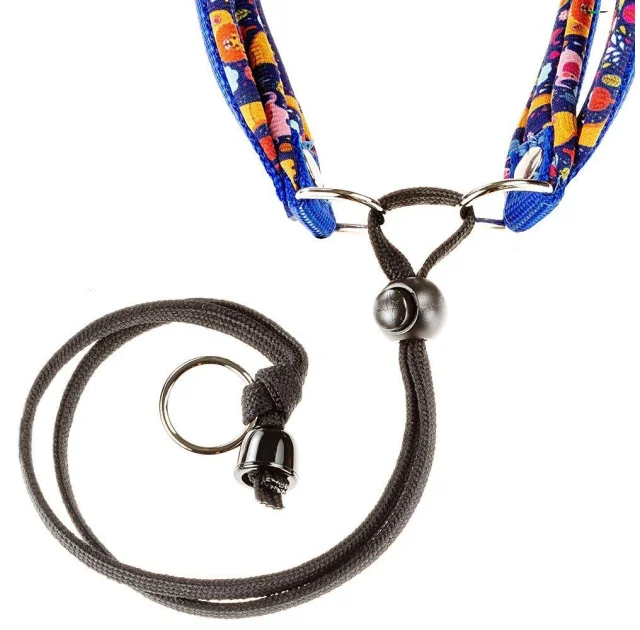 Ferplast Agila Fantasy 2 Blue эргономичная шлейка для собак с мягкой подкладкой и эластичным шнуром, 32x50 см