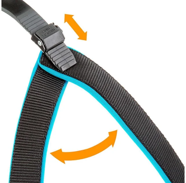 Эргономичная шлейка Ferplast Agila Fluo 6 Blue для собак, 57x65 см