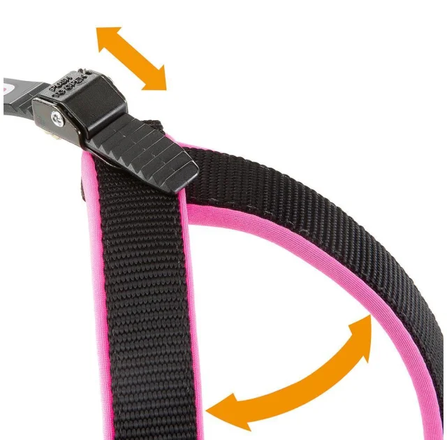 Эргономичная шлейка Ferplast Agila Fluo 6 Pink для собак, 57x65 см