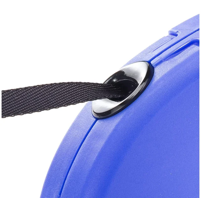 Поводок-рулетка для собак до 50 кг Ferplast Amigo Easy L Tape Blue c стрічкою, синій, 5 м