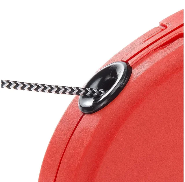 Поводок-рулетка для собак до 15 кг Ferplast Amigo Easy S Cord Rosso cо шнуром, красный, 5 м