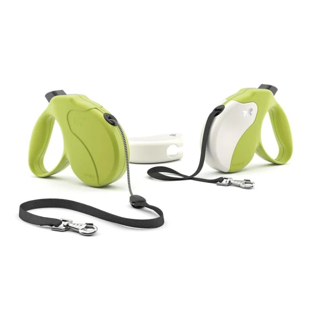 Поводок-рулетка Ferplast Amigo Long Cord Dove-Grey для собак cо шнуром, 15x3,6x14 см