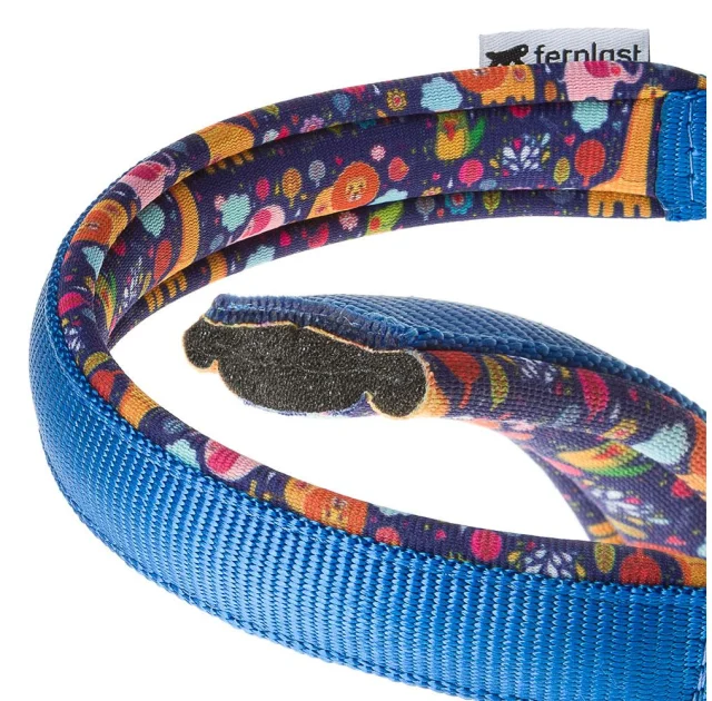 Нейлоновий нашийник з ланцюжком Ferplast Daytona Fantasy CSS25 / 60 Blue для собак, A: 60 см, B: 25 см