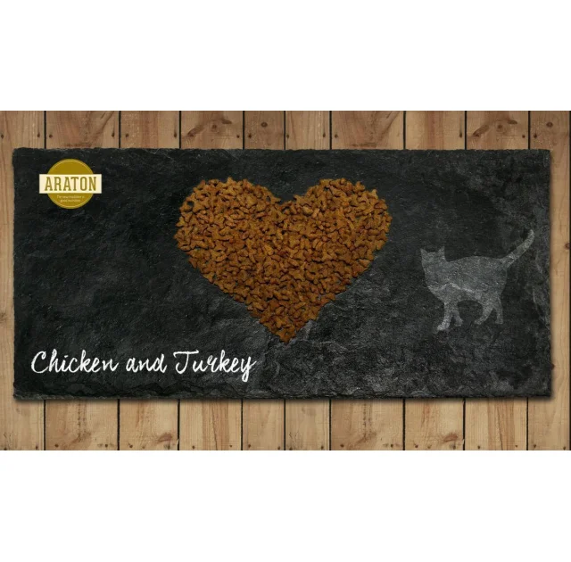 Сухой корм Araton Adult With Chicken & Turkey для кошек весом от 1 до 8 кг, 400 г